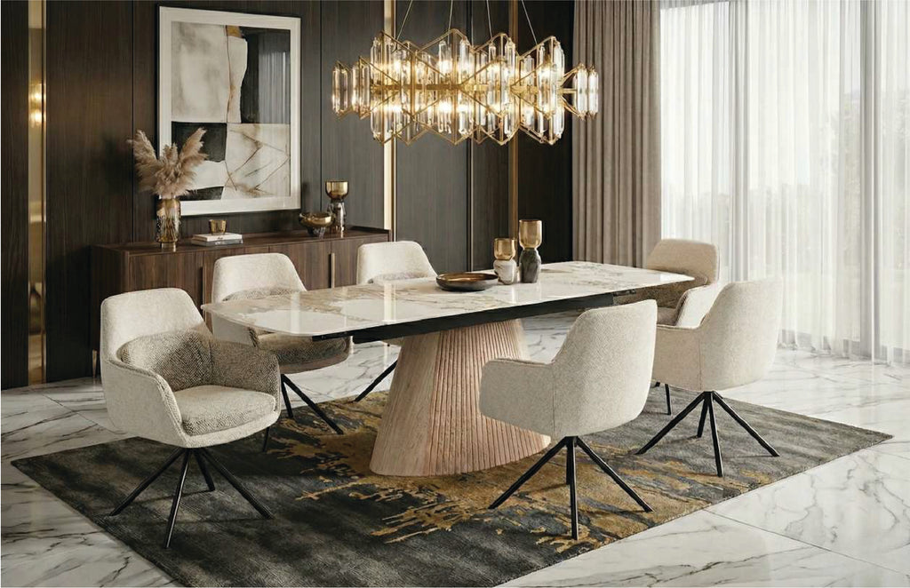 MONACO SET with 4 FLORENCE CHAIR