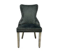 VICTORIA DARK GREY VELVET CHAIR
