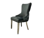 VICTORIA DARK GREY VELVET CHAIR