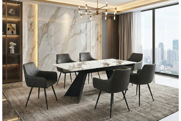 CHICAGO DINING TABLE (180 - 260) with STANFORD CHAIRS