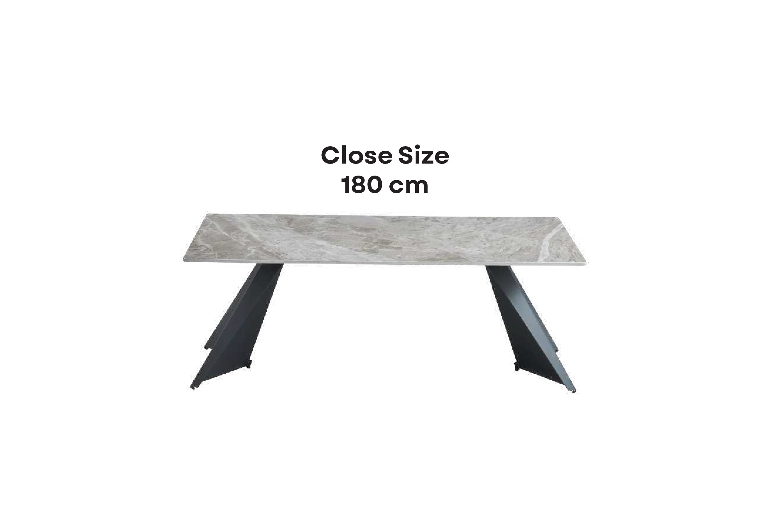 CHICAGO DINING SET (180 - 260) + 4 CHAIRS