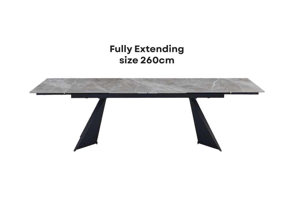 CHICAGO EXTENDABLE DINING TABLE (180 - 260)
