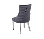 MAJESTIC VELVET FABRIC RING KNOCKER CHAIR