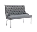 MAJESTIC GREY PU LEATHER HIGH BENCH