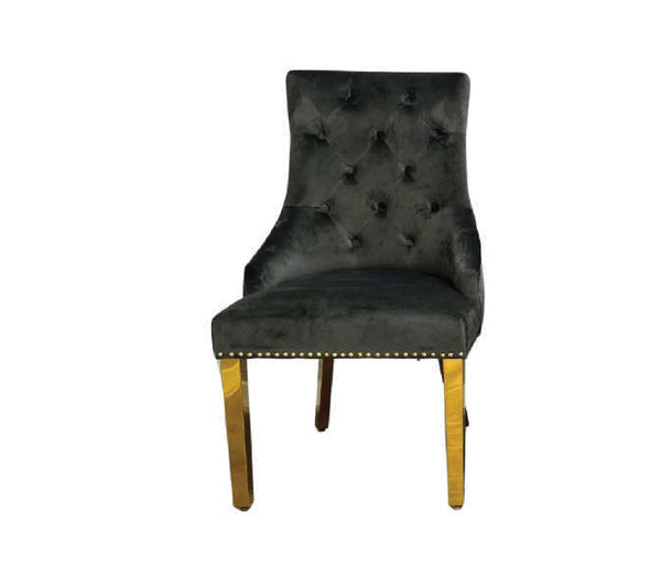 MAJESTIC GOLD LION KNOCKER CHAIR