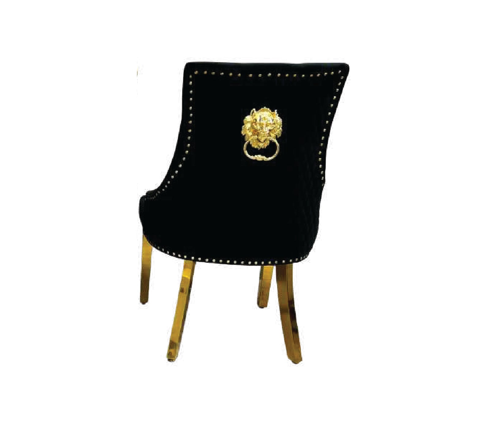 MAJESTIC GOLD LION KNOCKER CHAIR