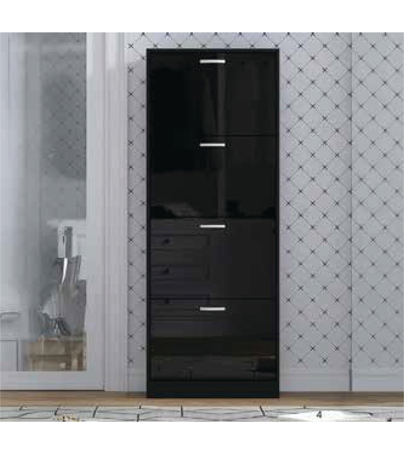 HIGH GLOSS SHOES RACK