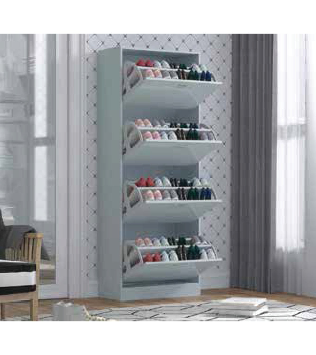 HIGH GLOSS SHOES RACK