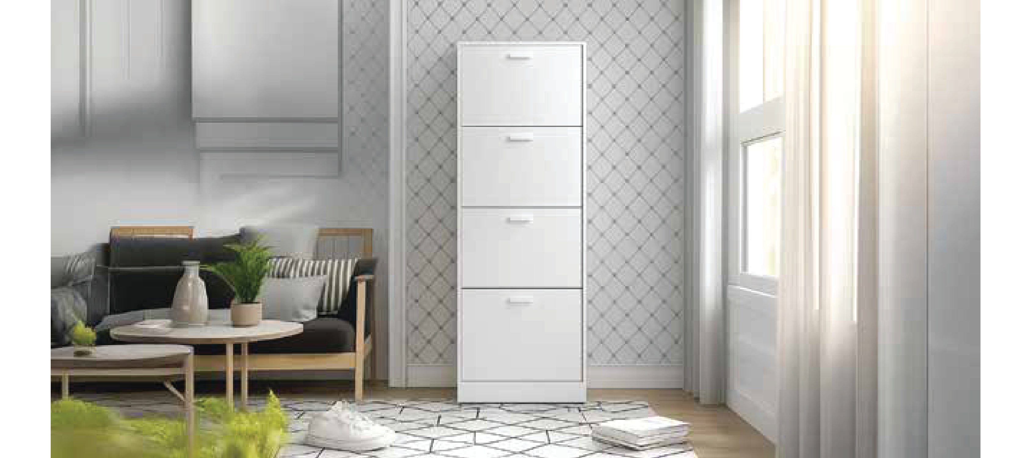HIGH GLOSS SHOES RACK