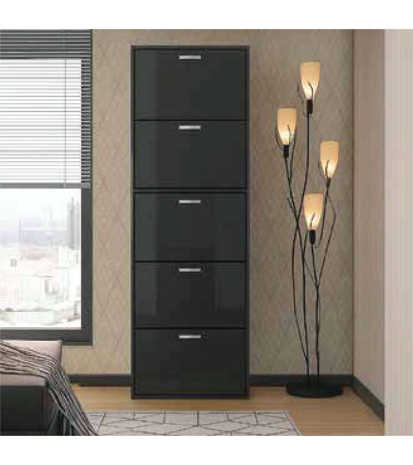 HIGH GLOSS SHOES RACK
