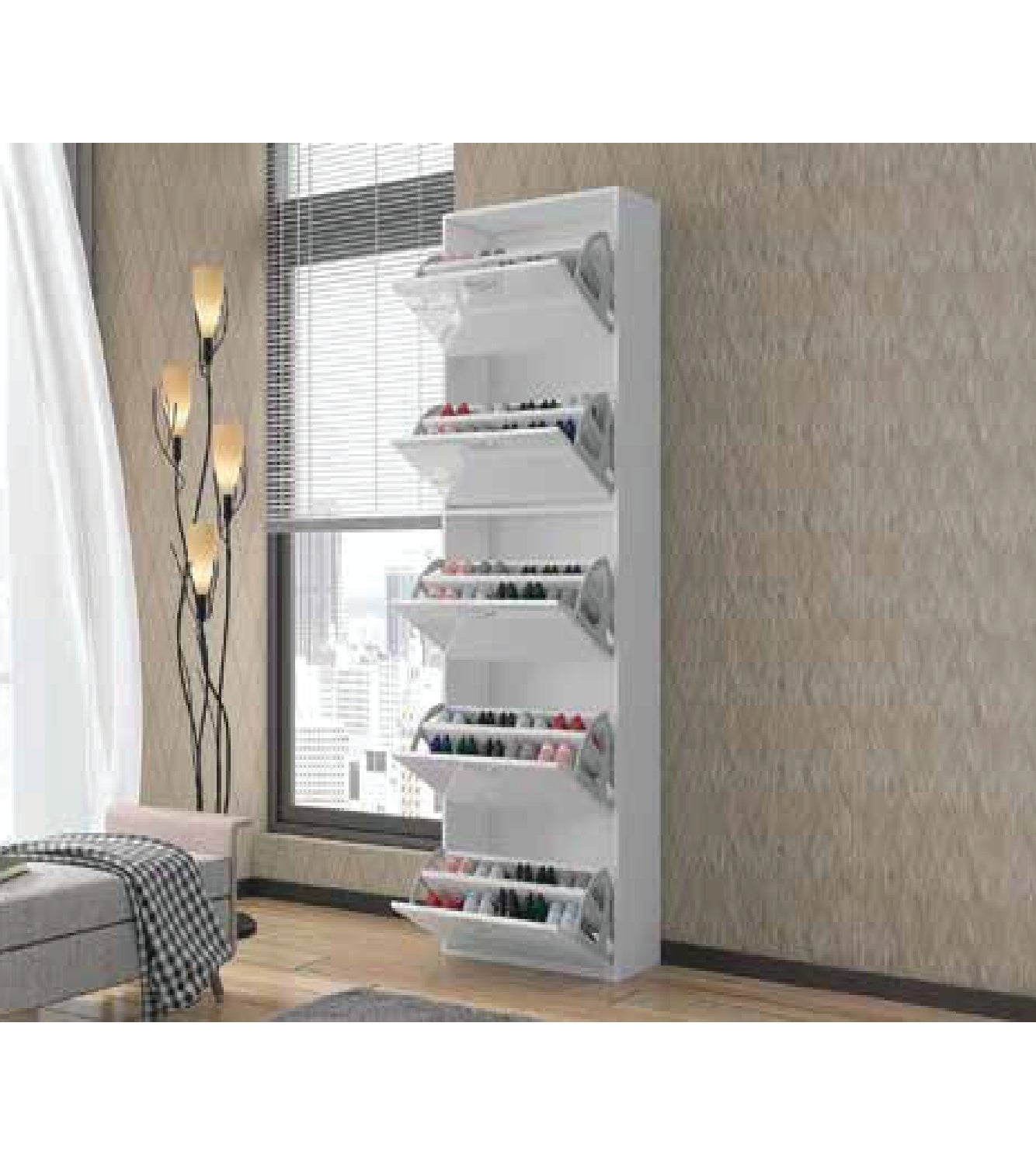 HIGH GLOSS SHOES RACK