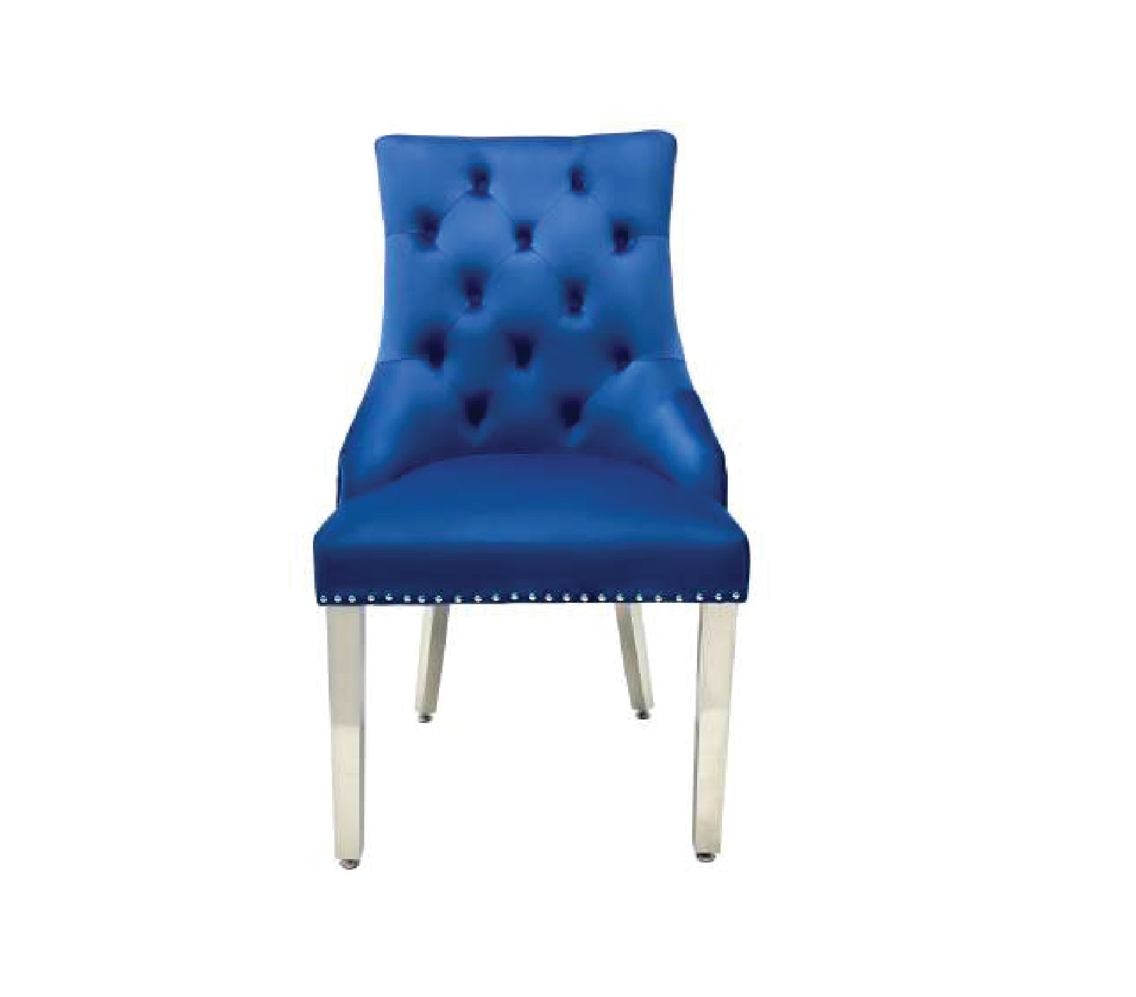 MAJESTIC VELVET FABRIC LION KNOCKER CHAIR