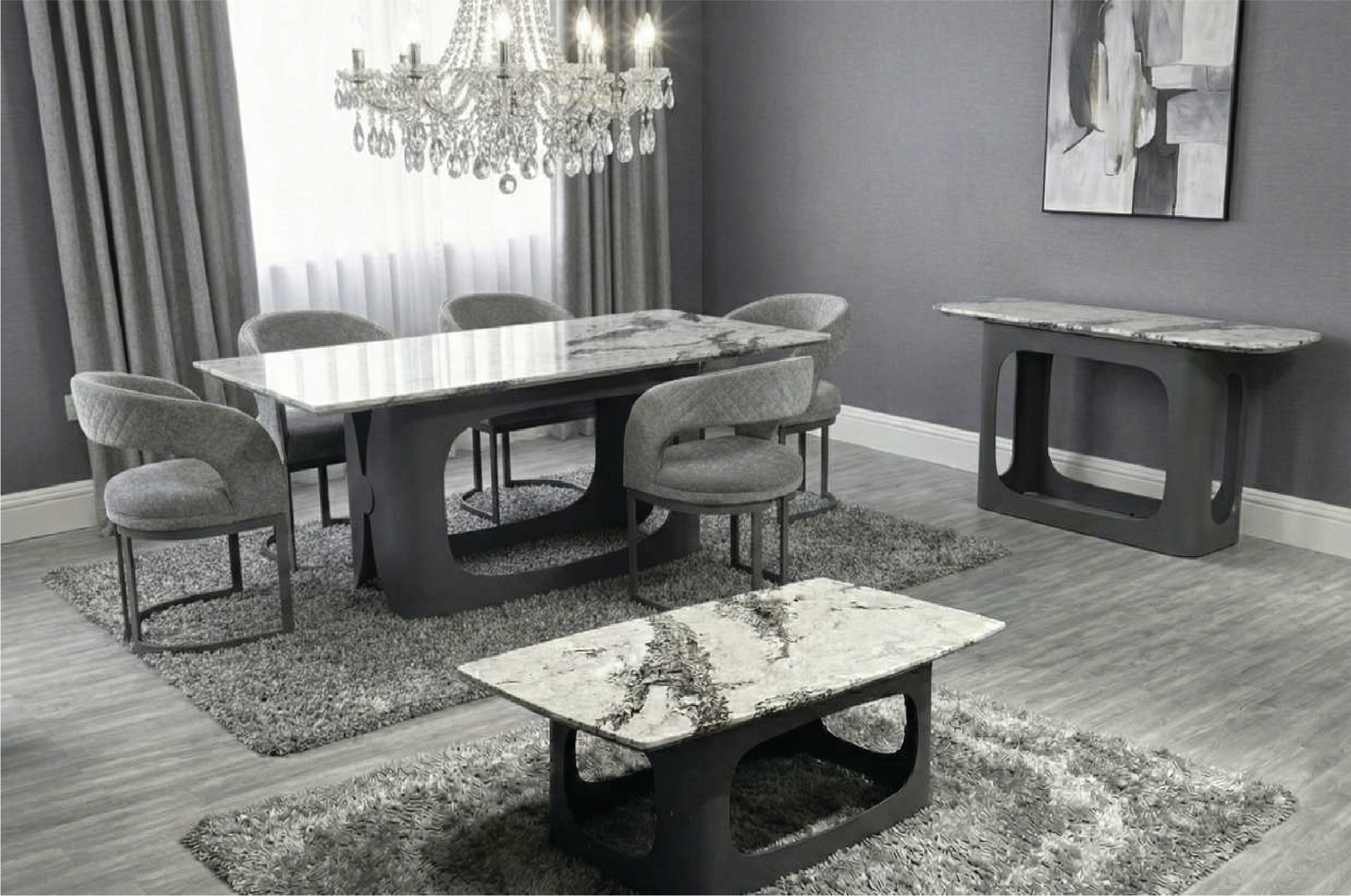 LINA SET with 4 CHAIRS