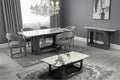 LINA GREY MARBLE DINING TABLE