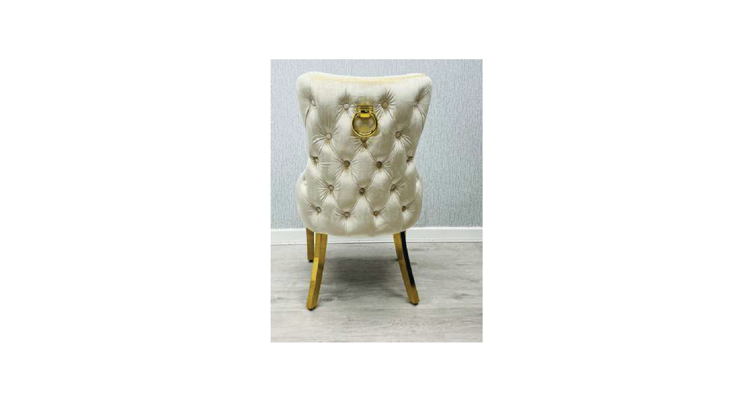 SOFIA BLACK DINING TABLE with VICTORIA RING KNOCKER CHAIR
