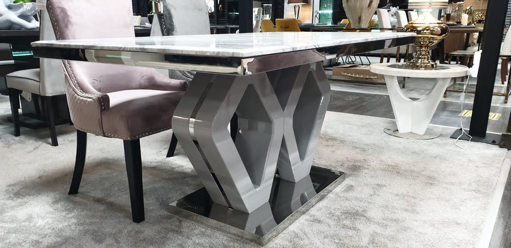 MAJESTIC GREY MARBLE TABLE