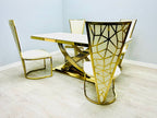 ELINA DINING TABLE with VIENNA CHAIRS