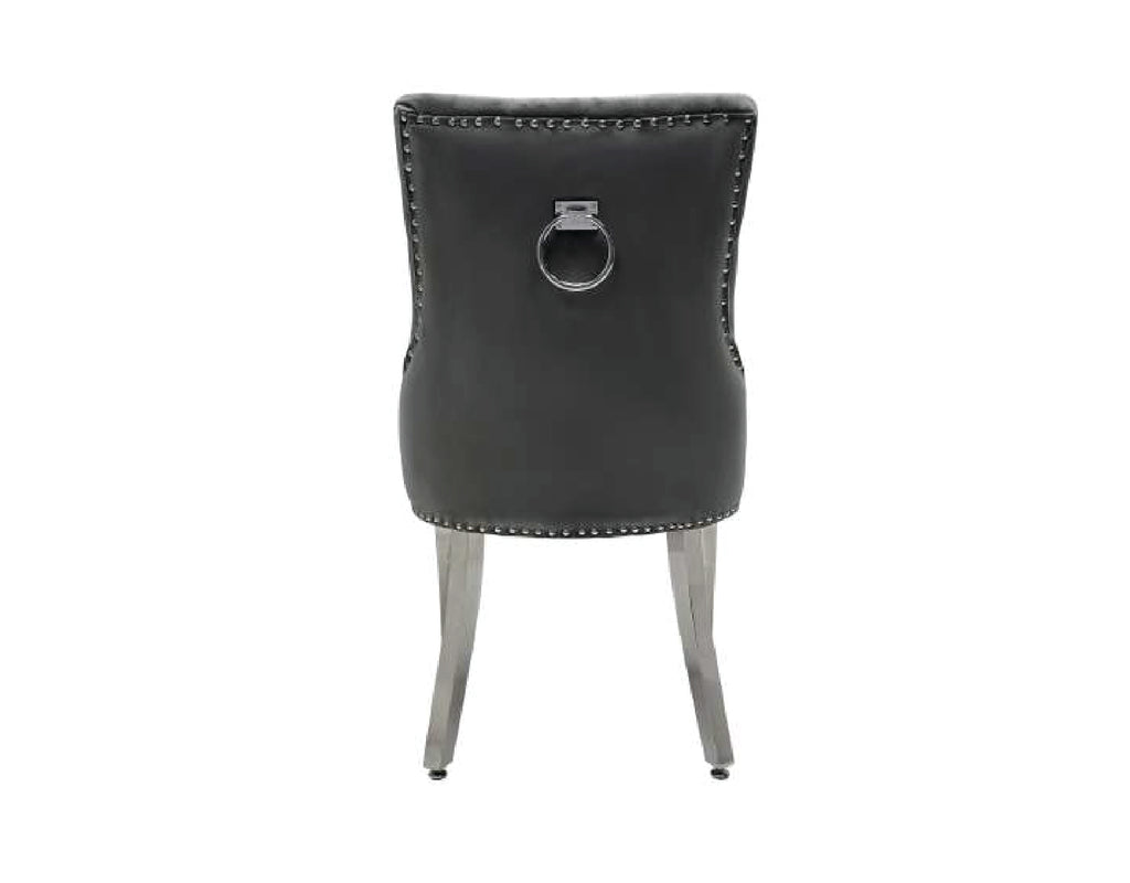 VALENCIA VELVET FABRIC DINING CHAIR