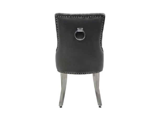 VALENCIA VELVET FABRIC DINING CHAIR