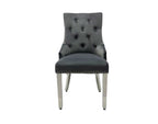 VALENCIA VELVET FABRIC DINING CHAIR