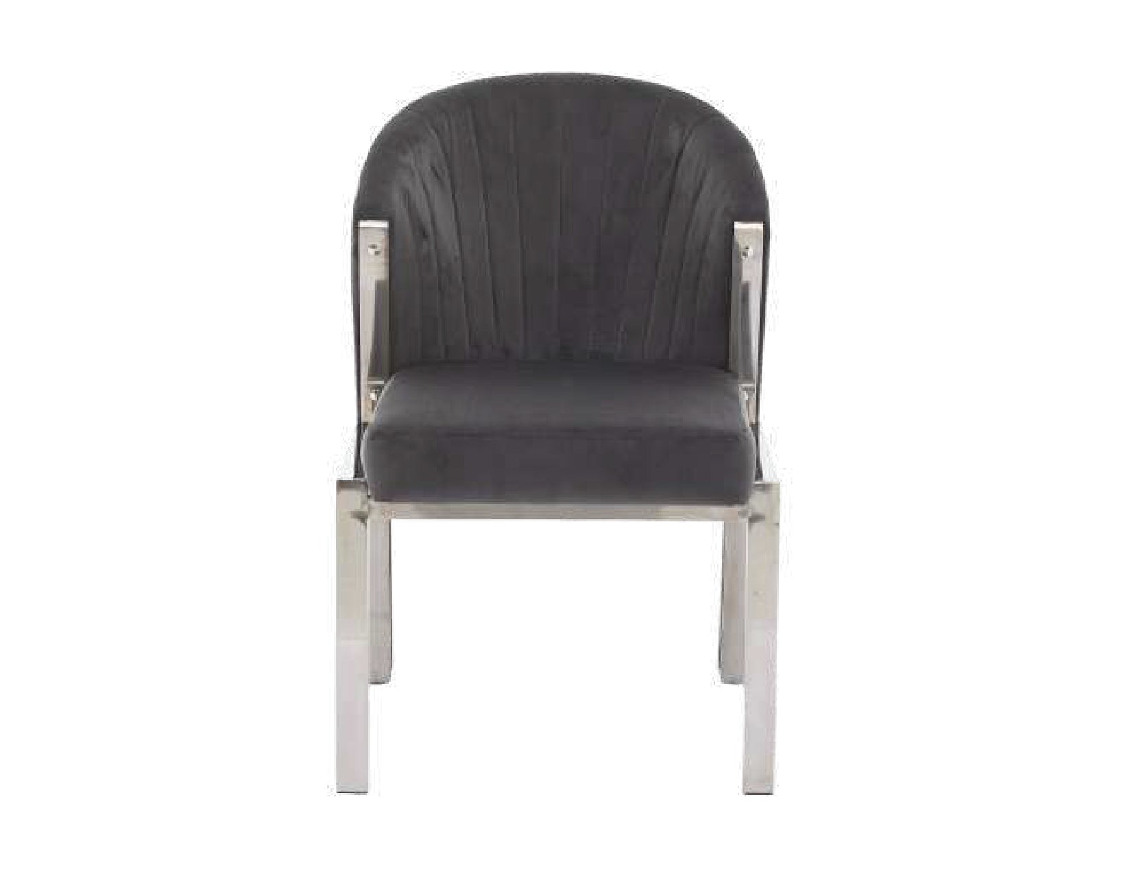 SORRENTO SILVER DINING TABLE with FABIO CHAIRS