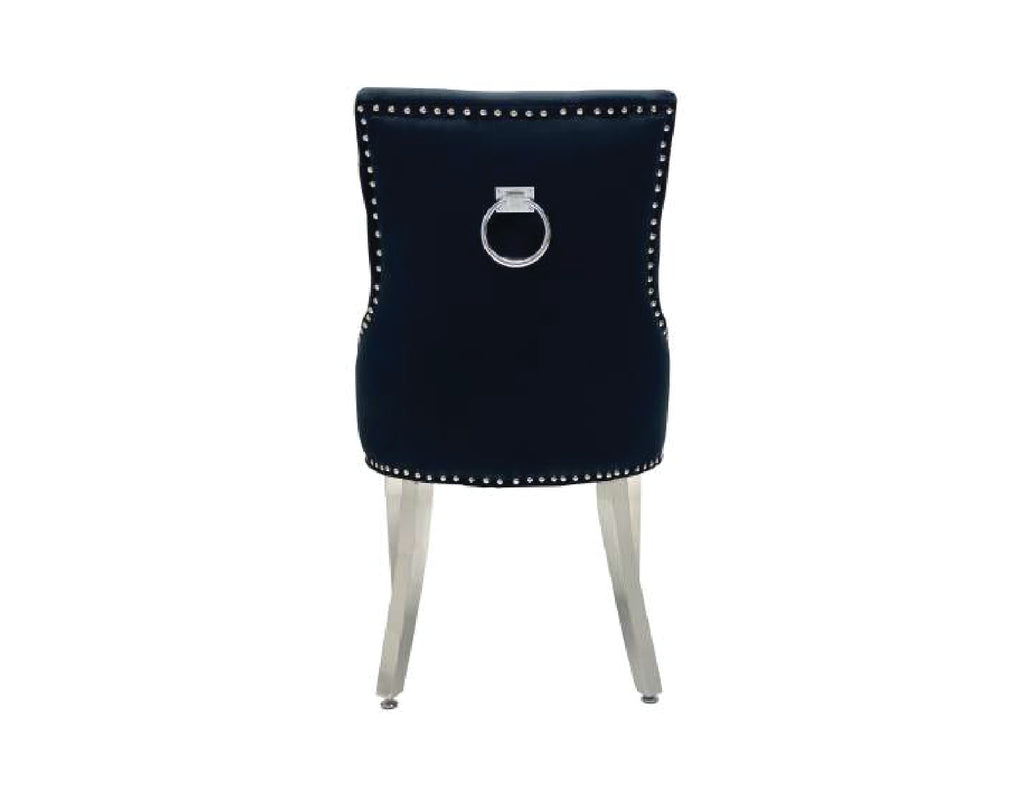 VALENCIA VELVET FABRIC DINING CHAIR