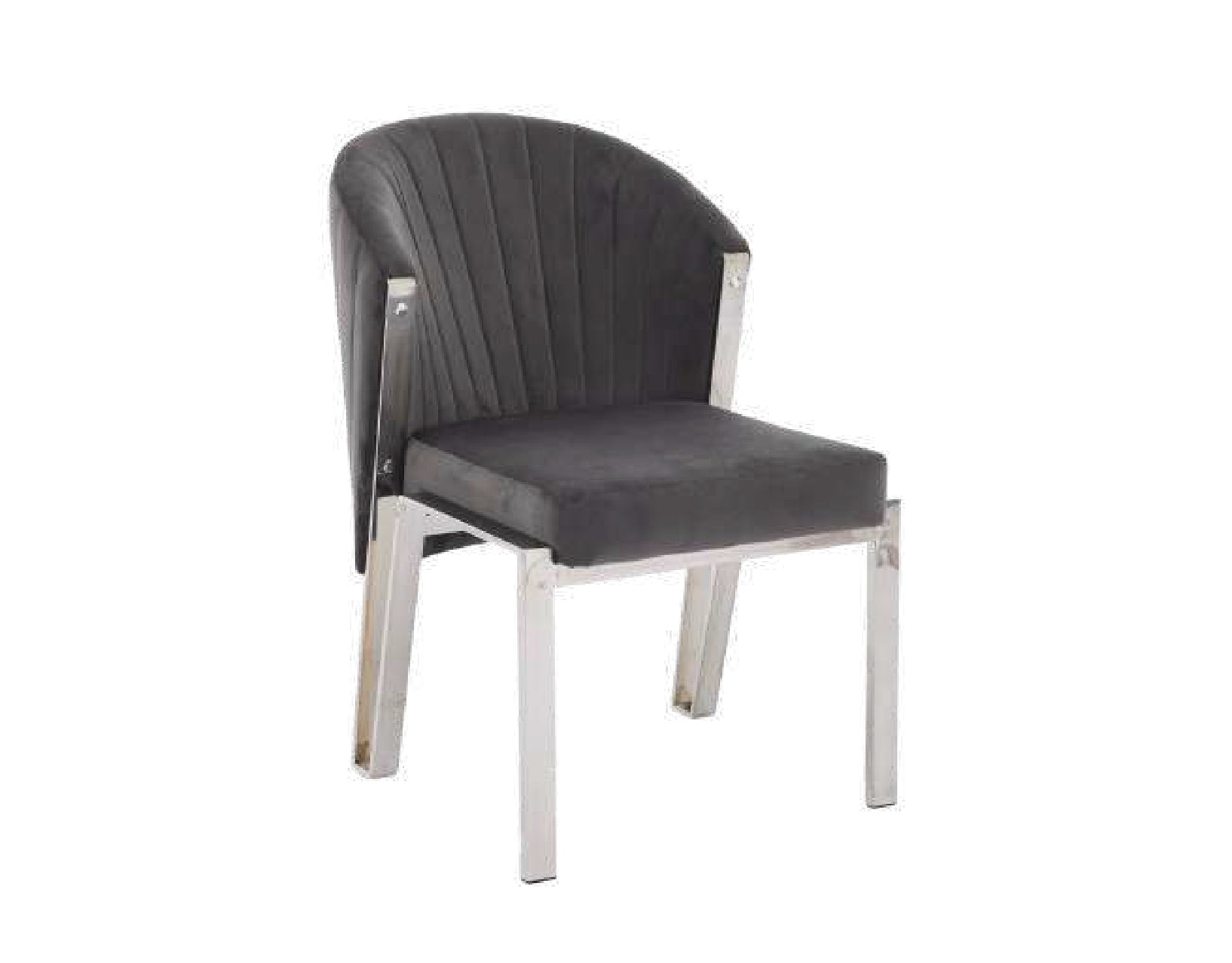 SORRENTO SILVER DINING TABLE with FABIO CHAIRS