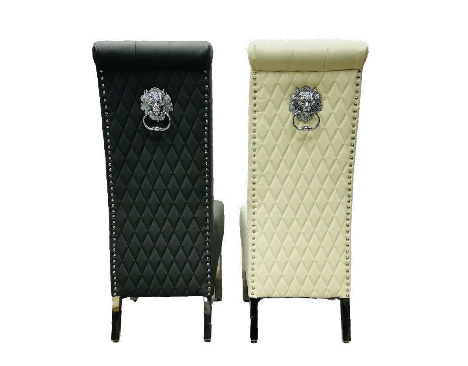 SOFIA LEATHER EFFECT DINING CHAIRS