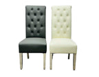 SOFIA LEATHER EFFECT DINING CHAIRS