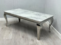 SOFIA GREY & SILVER COFFEE TABLE
