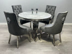 SOFIA GREY & SILVER MARBLE TABLE