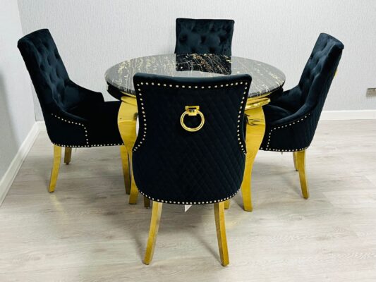 SOFIA BLACK & GOLD TABLE