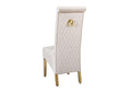 SOFIA CREAM DINING TABLE with SOFIA GOLD CHAIRS