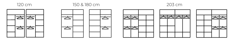 NICOLE WARDROBE 2 DOOR