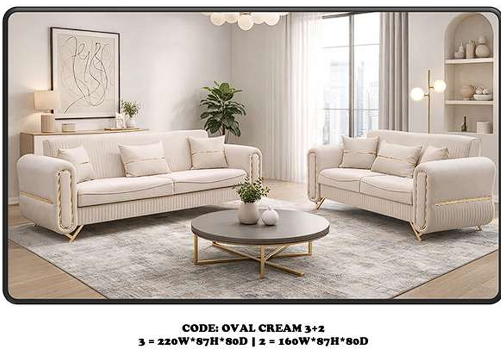 OVAL SOFA BED SET