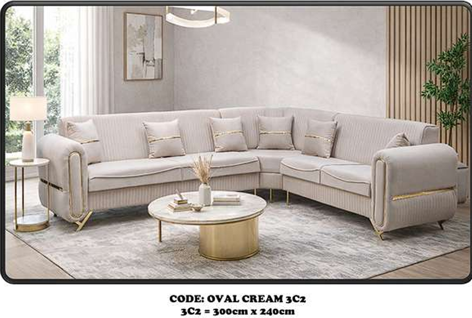 OVAL CORNER SOFA BED