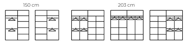 DIAMOND WARDROBE 2 DOOR