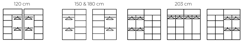 VISION WARDROBE 2 DOOR