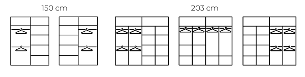 LYLLIE WARDROBE 2 & 3 DOOR