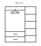 XD2 WARDROBE 3 DOOR