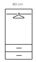 XD3 WARDROBE 2 DOOR