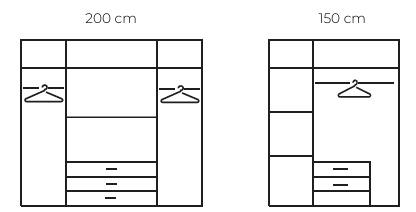 OLAF WARDROBE 3 & 4 DOOR