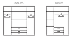 OLAF WARDROBE 3 & 4 DOOR