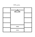 LONDON WARDROBE 4 DOOR