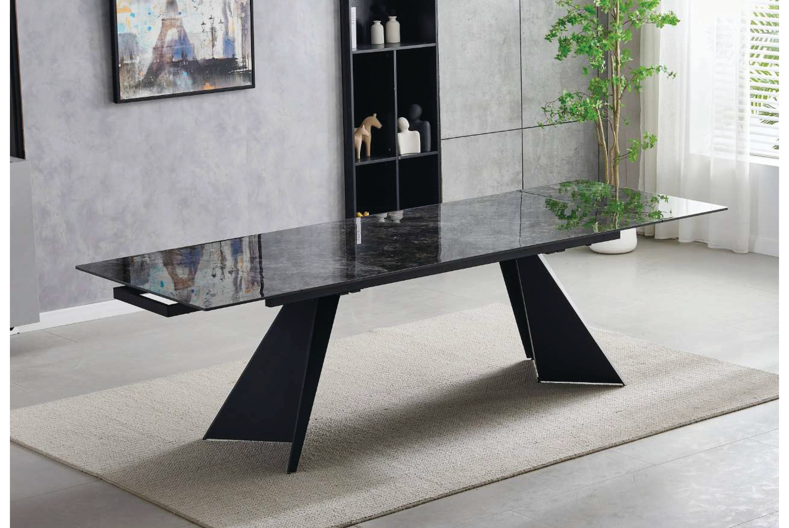 CHICAGO DINING SET (180 - 260) + 4 CHAIRS