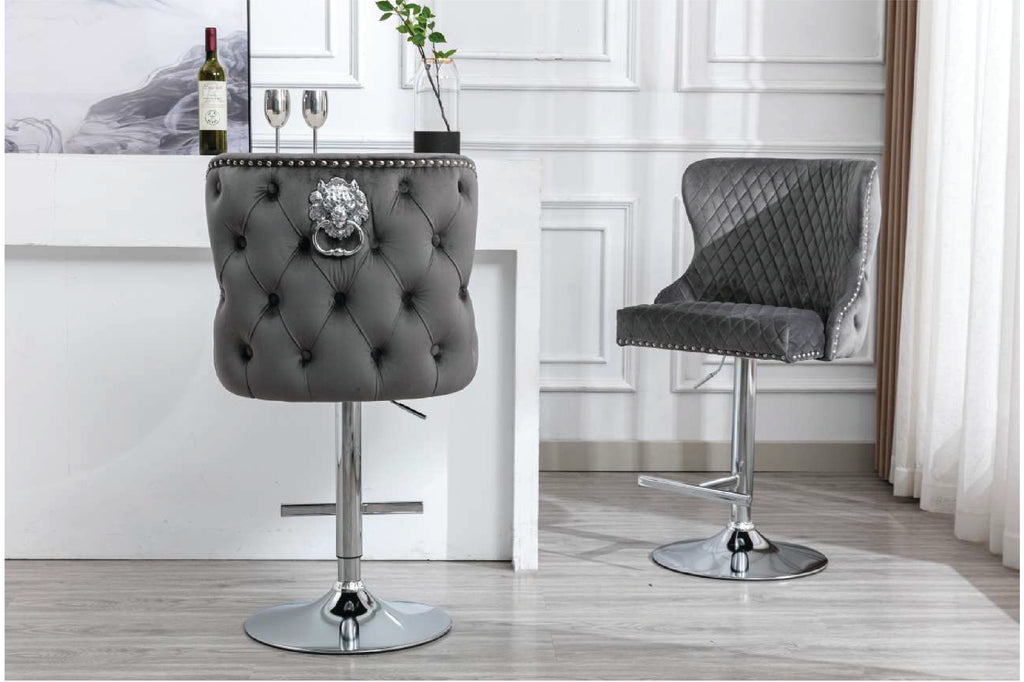 VALENTINO VELVET BAR & BREAKFAST STOOL