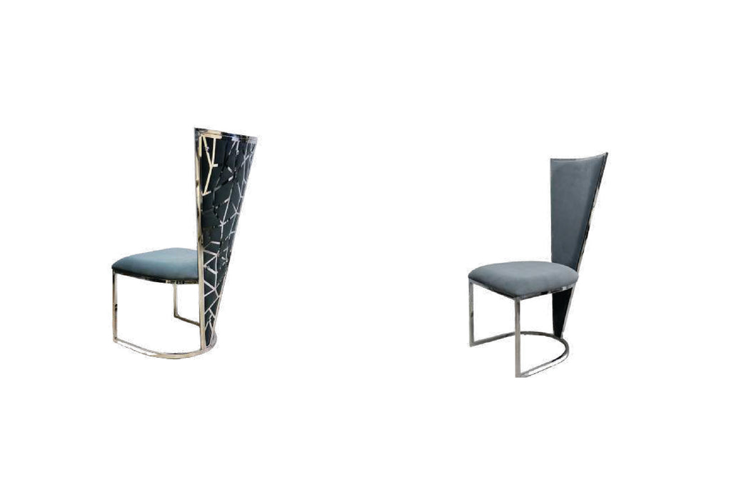 SOFIA GREY DINING TABLE with VIENNA CHAIRS