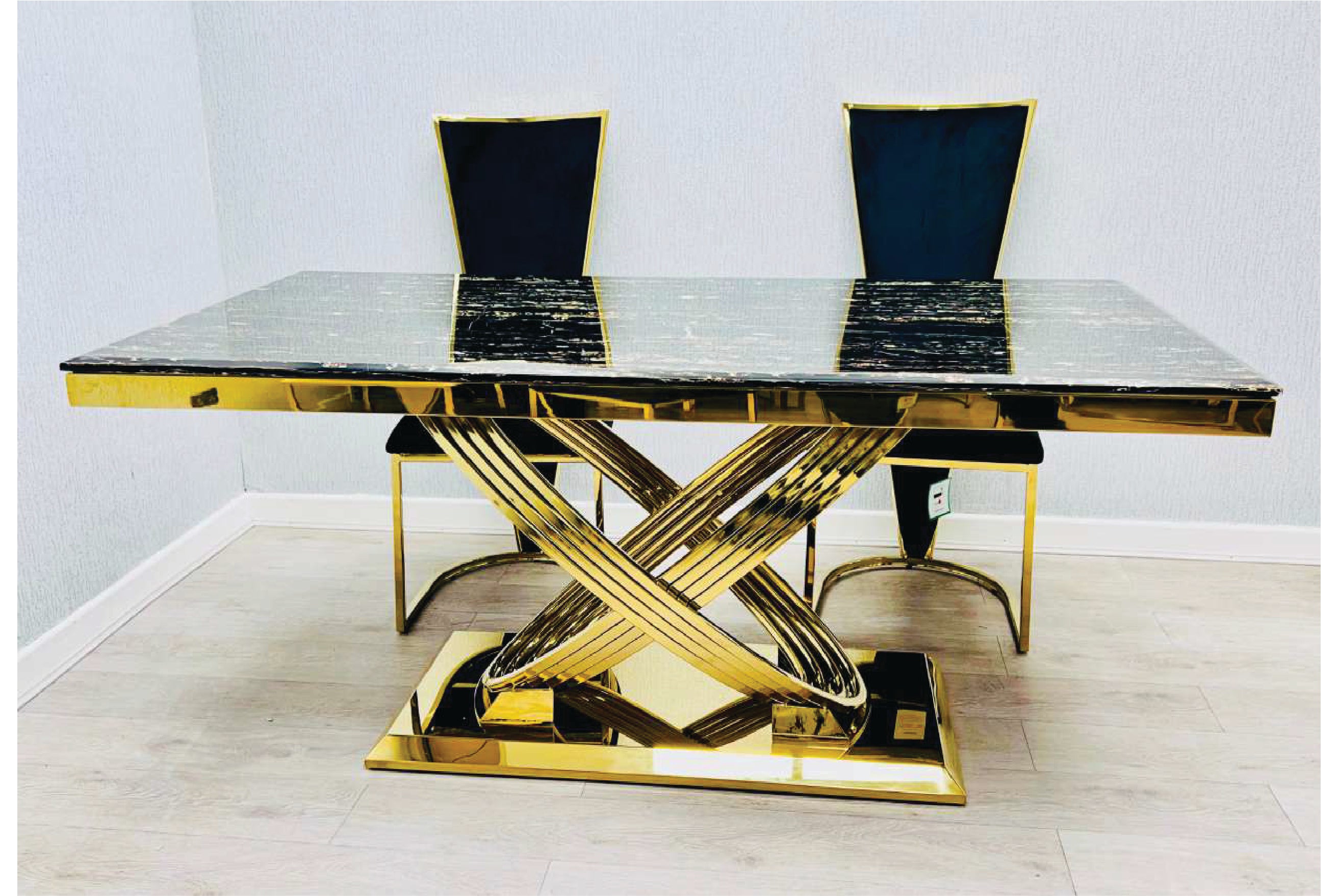 ELINA DINING SET with 4 CHAIRS