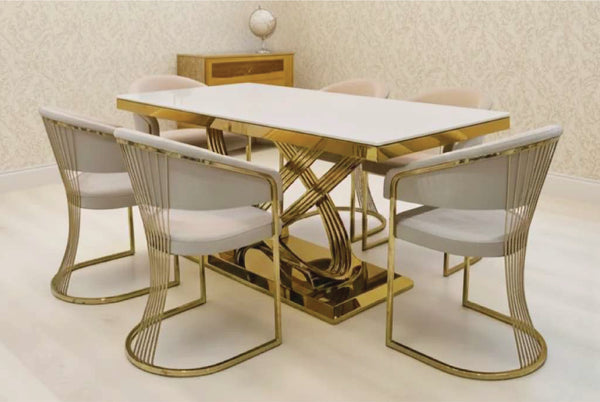 ELINA DINING SET with PORADO CHAIRS