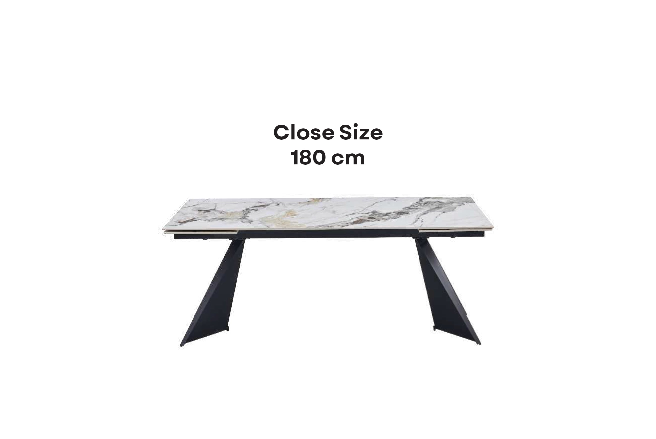 CHICAGO DINING SET (180 - 260) + 4 CHAIRS